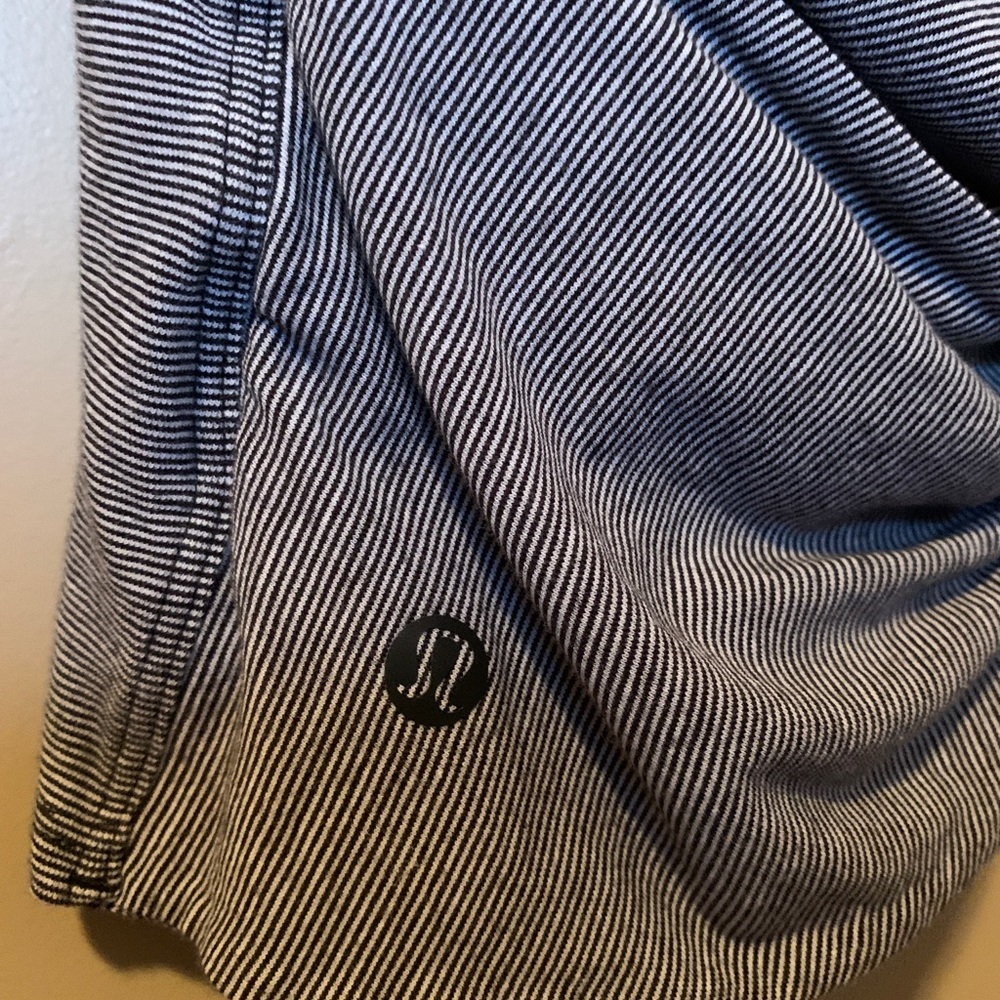 Lululemon striped top with open back